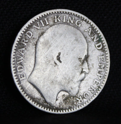 Half Rupee 1909 Edward VII Silver coins