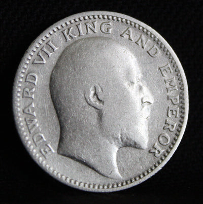 Half Rupee 1910 Edward VII Silver coins