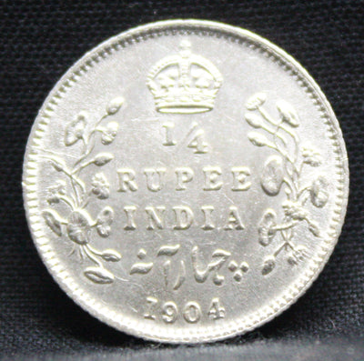 1\4 Rupees 1904 Edward VII Silver coins