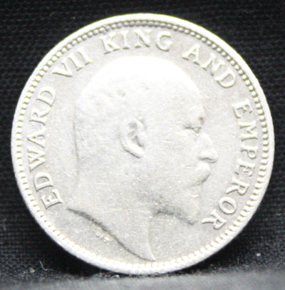 Quarter Rupees 1906 Edward VII Silver coins