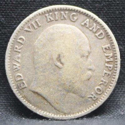 1\4 Rupees 1907 Edward VII Silver coins