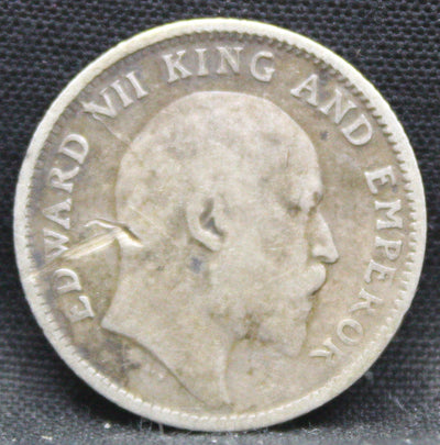 1\4 Rupees 1908 Edward VII Silver coins