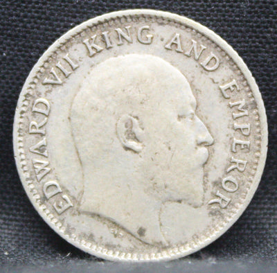 1\4 Rupees 1908 Edward VII Silver coins