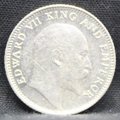 1\4 Rupees 1910 Edward VII Silver coins