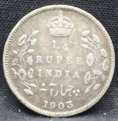 1\4 Rupees 1903 Edward VII Silver coins