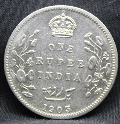 1 Rupee 1903 Edward VII Silver coins