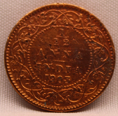 1\12 Anna 1903 Edward VII Copper coins