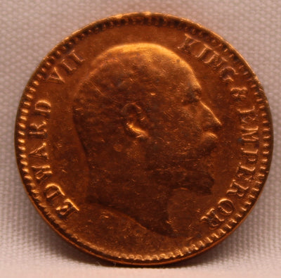 1\12 Anna 1903 Edward VII Copper coins