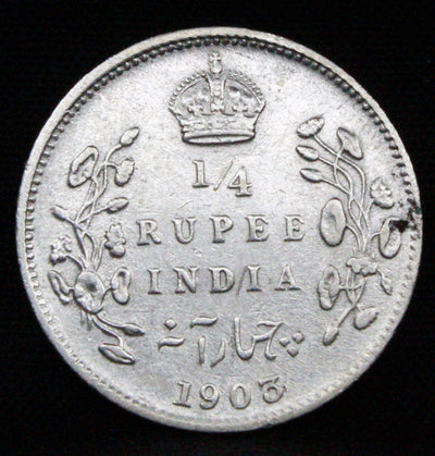 1\4 Rupees 1903 Edward VII Silver coins