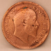 1\4 Anna 1903 Edward VII Bronze coins