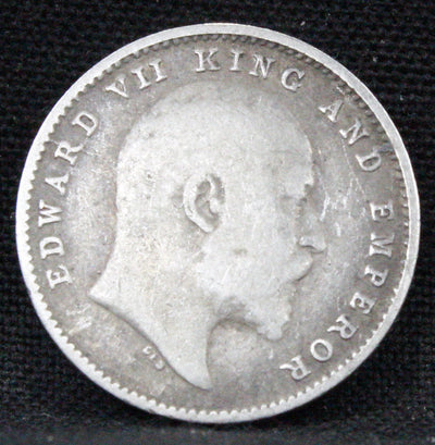 2 Annas 1903 Edward VII Silver coins