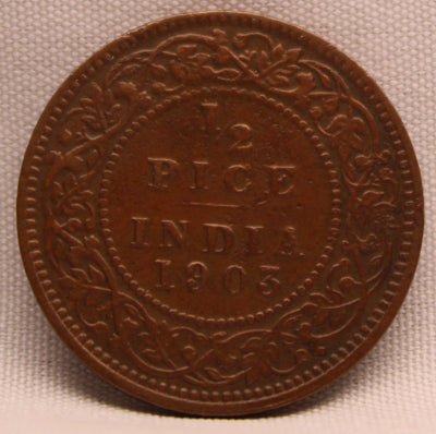 Half Pice 1903 Edward VII Copper coins