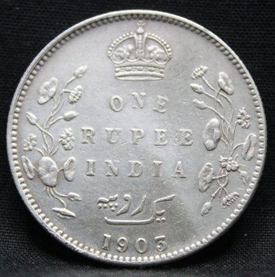 1 Rupee 1903 Edward VII Silver coins