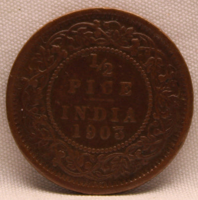 Half Pice 1903 Edward VII Copper coins