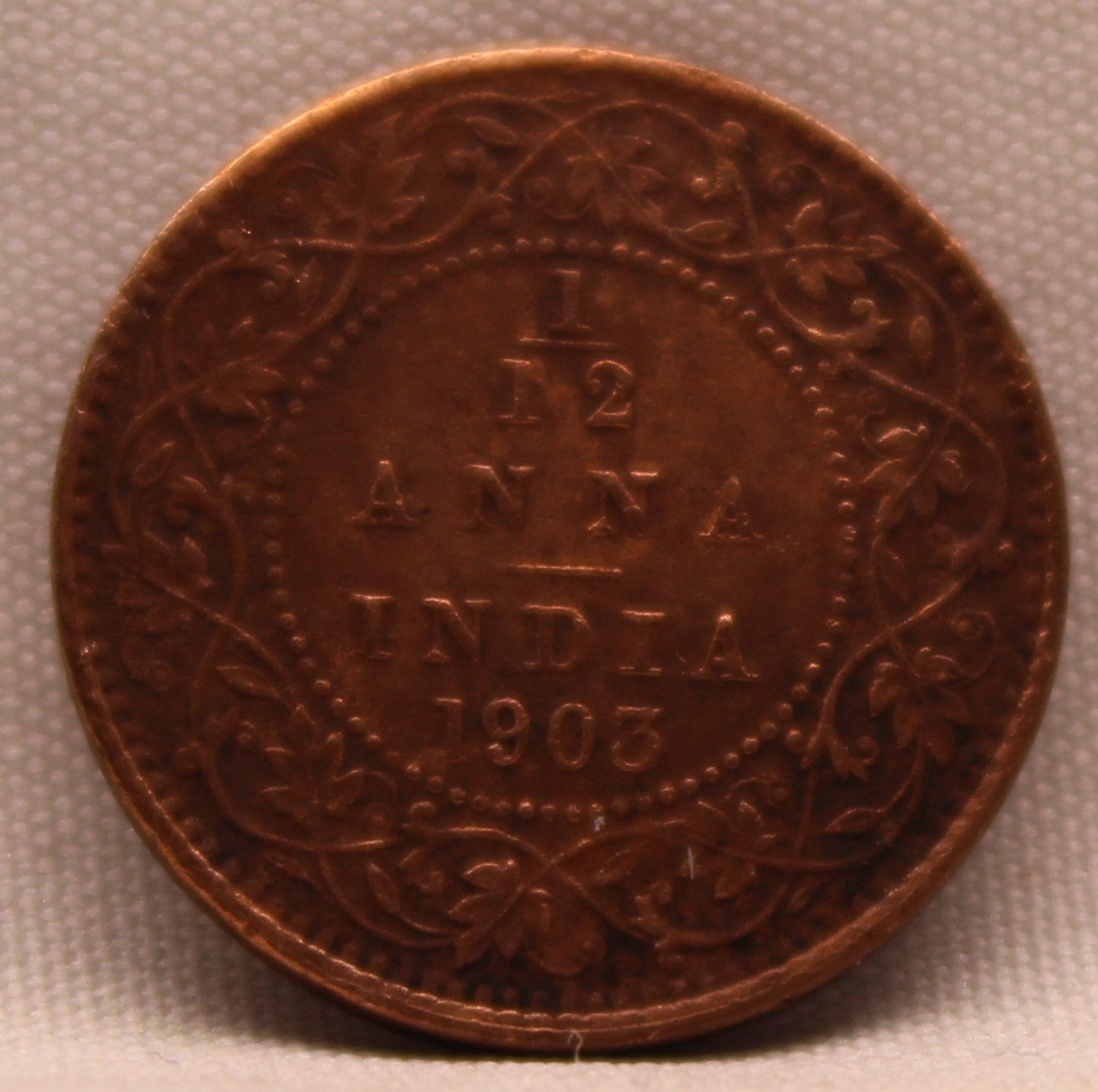 1\12 Anna 1903 Edward VII Copper coins