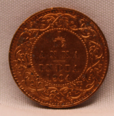 1\12 Anna 1904 Edward VII Copper coins