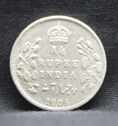 1\4 Rupees 1904 Edward VII Silver coins