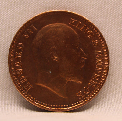 1\4 Anna 1904 Edward VII Bronze coins