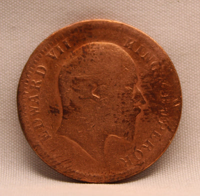 1\4 Anna 1903 Edward VII Bronze coins