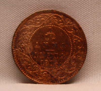 1\12 Anna 1905 Edward VII Copper coins