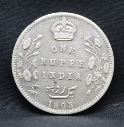 1 Rupee 1905 Edward VII Silver coins