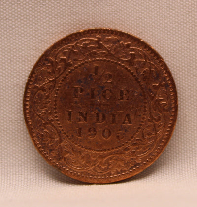 Half Pice 1905 Edward VII Copper coins