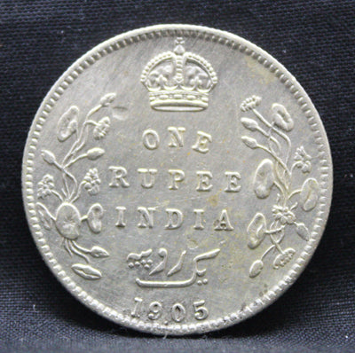 1 Rupee 1905 Edward VII Silver coins