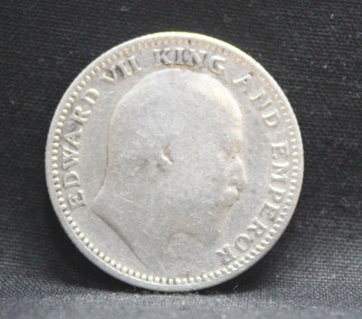 Half Rupee 1905 Edward VII Silver coins