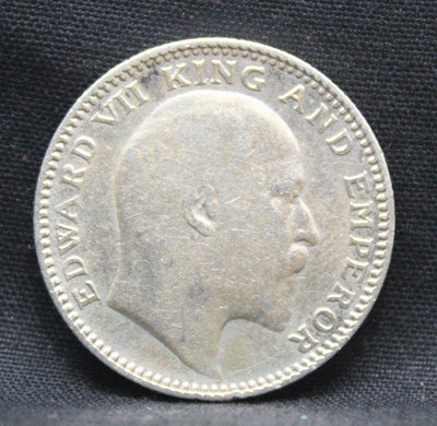 Half Rupee 1906 Edward VII Silver coins