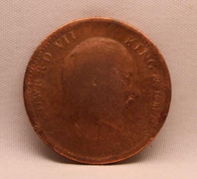 Quarter Anna 1906 Edward VII Bronze coins