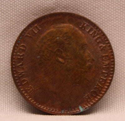 1\12 Anna 1906 Edward VII Copper coins