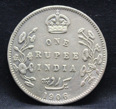 1 Rupee 1906 Edward VII Silver coins