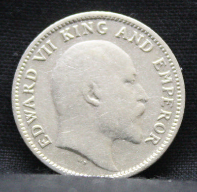 1\4 Rupees 1906 Edward VII Silver coins