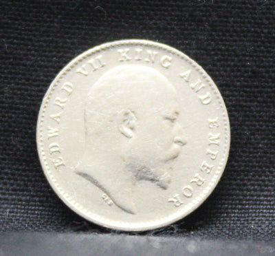 2 Annas 1906 Edward VII Silver coins