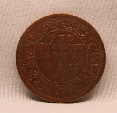 Quarter Anna 1906 Edward VII Copper coins