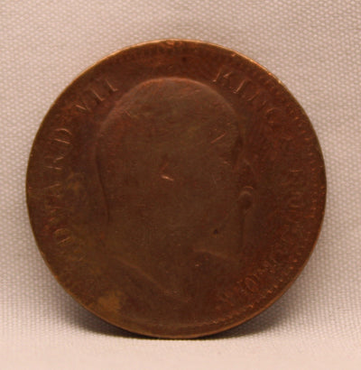 Quarter Anna 1906 Edward VII Copper coins