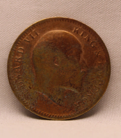 Quarter Anna 1906 Edward VII Copper coins