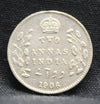 2 Annas 1906 Edward VII Silver coins