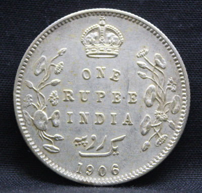 1 Rupee 1906 Edward VII Silver coins