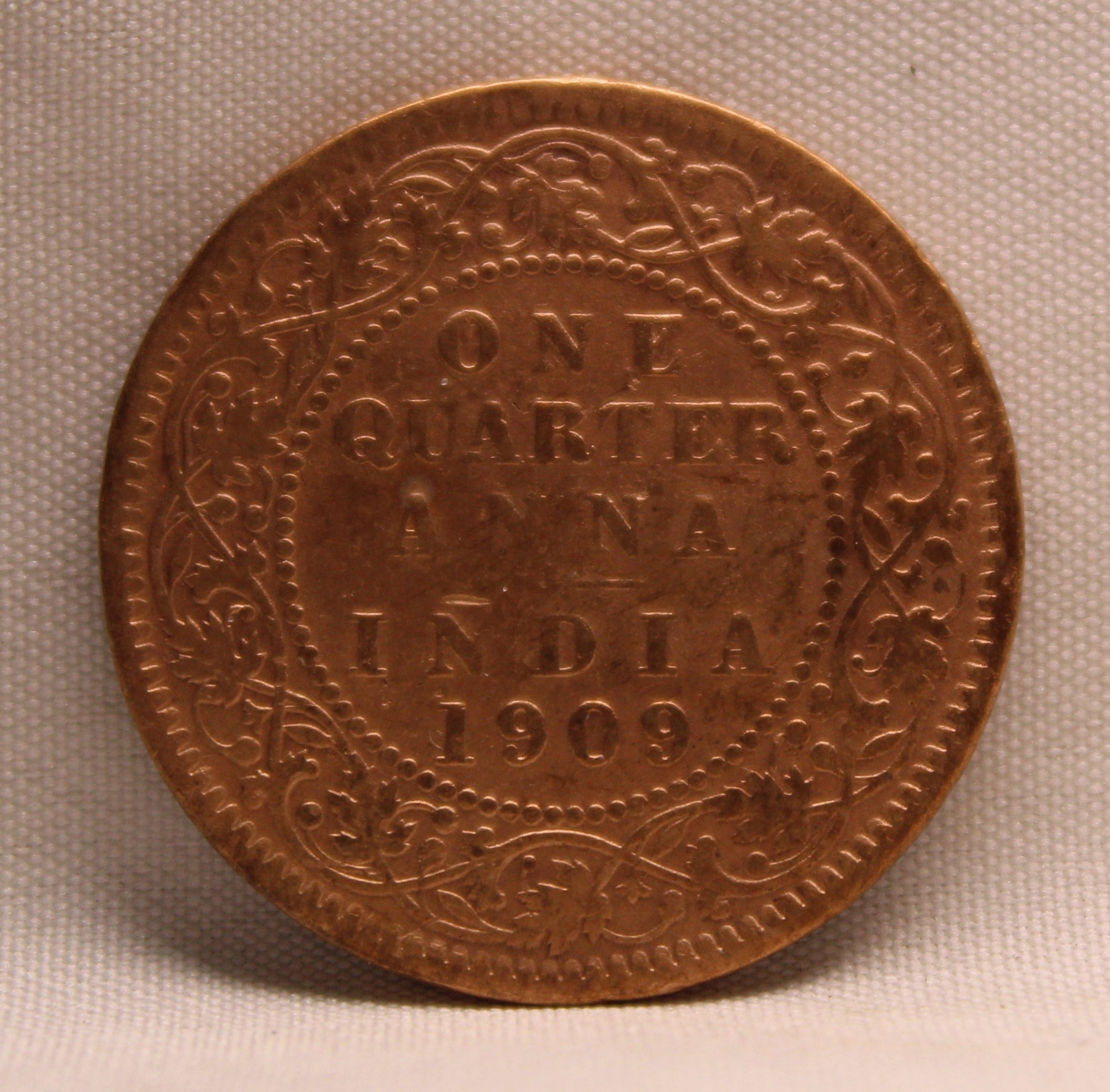 Quarter Anna 1906 Edward VII Copper coins