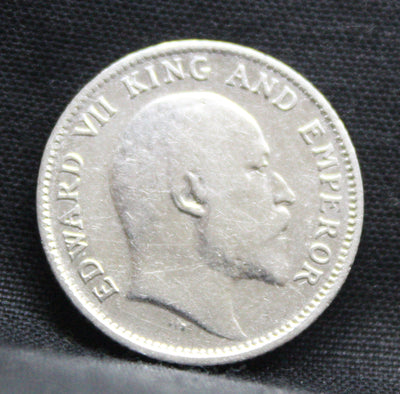 1\4 Rupees 1907 Edward VII Silver coins