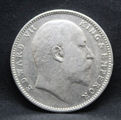 1 Rupee 1907 Edward VII Silver coins