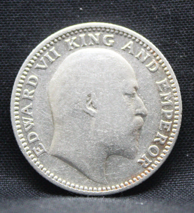 Half Rupee 1907 Edward VII Silver coins