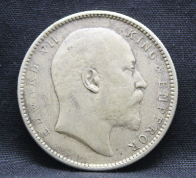 1 Rupee 1907 Edward VII Silver coins