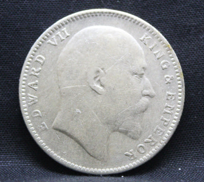 1 Rupee 1907 Edward VII Silver coins