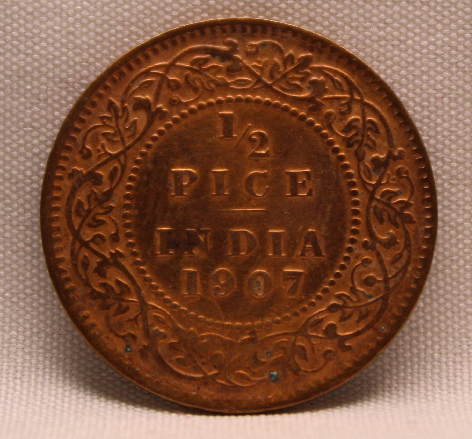 1\2 Pice 1907 Edward VII Bronze coins