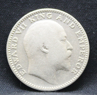 Half Rupee 1907 Edward VII Silver coins