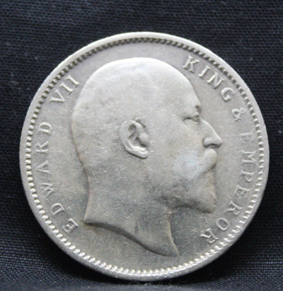 1 Rupee 1907 Edward VII Silver coins