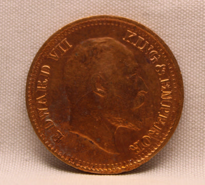 1\2 Pice 1907 Edward VII Bronze coins