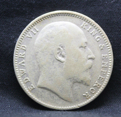 1 Rupee 1907 Edward VII Silver coins